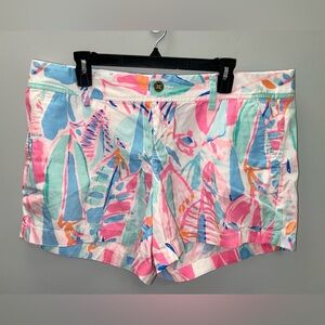 Lilly Pulitzer Vibrant Callahan Shorts - Pink, Blue, Green